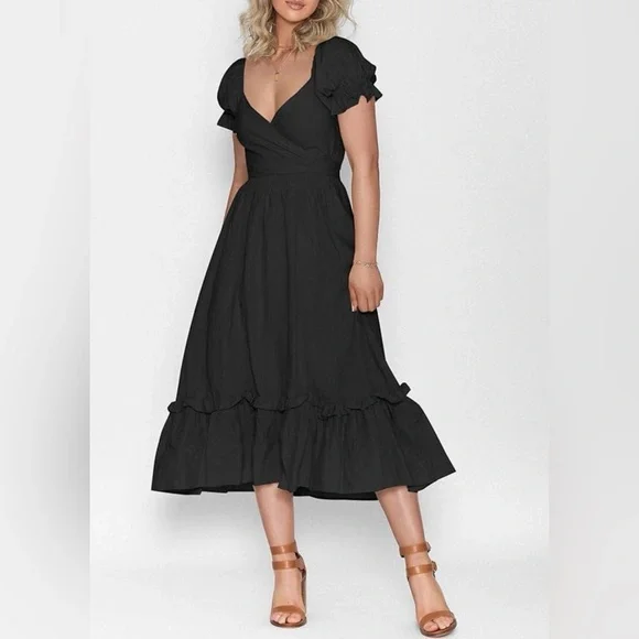 Multi-way wear Black Women's Dress - Picture 4 of 4
